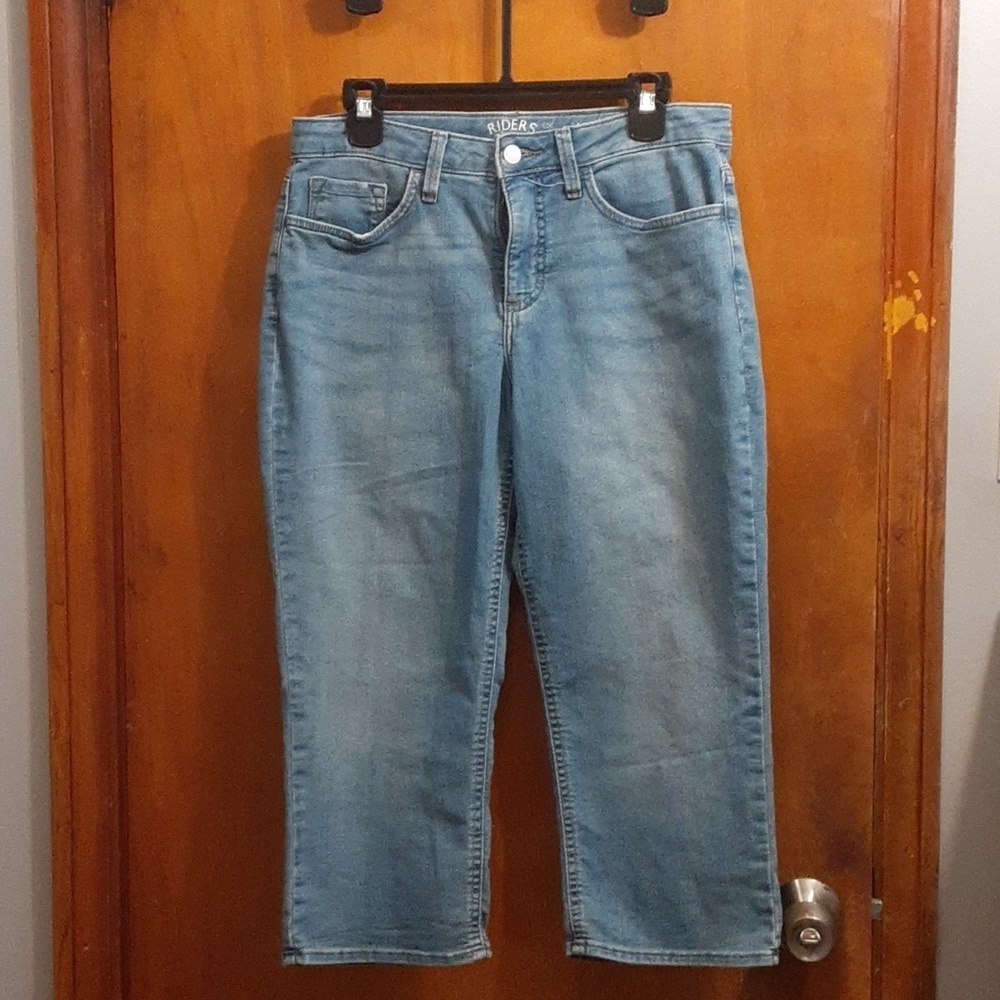 Lee Women's Riders Mid Rise Caori Blue Denim Jeans Size 8M